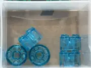 LEGO Parts - Trans-Light Blue Brick Round 2 x 2 with Axle Hole - No 3941 - QTY 5