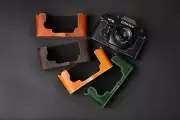 Genuine Real Leather Half Camera Case Bag Cover for Contax RTS RTS II RTS2