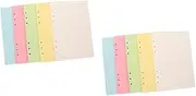 TEHAUX Sets a Binder Paper Lined Paper Inserts for Planner Refills Budget Notebook Planner Sheets Hole Punched Sheets