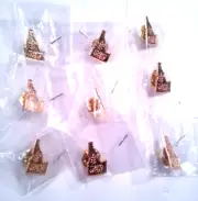 Vtg Idaho Wheat Souvenir Lapel Pin Gold Tone Butterfly Clutch Closure Lot of 9