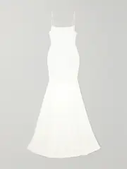 [Alex Perry] Alex Perry - Eliza Satin-crepe Gown - White - UK 10 UK 10 White