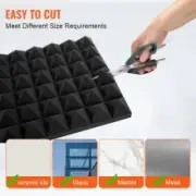 Soundproof Acoustic Foam Panels 24-Pack, 0.3 x 0.3 x 0.05m for Studio Walls