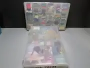 Large Lot Of Embroidery Floss With Box and Hoop 2 Plastic Containers