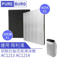 在飛比找PChome24h購物優惠-適用Philips飛利浦舒眠抗敏空氣清淨機AC1213 AC