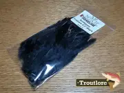 BLACK HARELINE STRUNG SCHLAPPEN FEATHERS - NEW FLY TYING MATERIALS