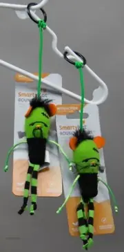 SmartyKat Bouncy Mouse Cat Toy Bungee Toy Frankenkitty Set of 2 NWT