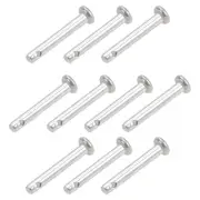 10Pack Single Hole Clevis Pins 3mmx20mm Flat Head 304 Stainless Steel Pins