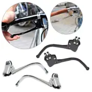 1Pair Road Fixed Gear Bike Brake Levers Bicycle Steel Pipe Bent Brake Levers