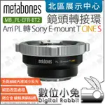 數位小兔【METABONES PL 轉 SONY E-MOUNT T CINE S 轉接環 MB_PL-EFR-BT2】