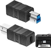 wqibq Hard Drive Adapter, USB to B 3.0 Adapter | High Speed Data Transfer Plug & Play Adapter for Laptop, Tablet, Docking Station & Computer