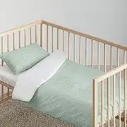 Kids&Cotton Vichy Mint Duvet Cover 175 Thread Count 100x120cm