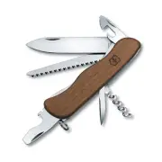 VICTORINOX FORESTER WALNUT WOOD - SWISS ARMY POCKET KNIFE 111 MM - 10 TOOLS