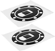 ASAKKURA 2pcs Motorcycle Tank Pad Protector Sticker Tank Protection Decal Durable Gas Cover for Broad Compatibility Style for Riders
