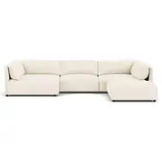 Jarvis 7 seat corner modular with chaise & right facing terminal