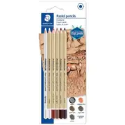 Staedtler Mars Lumograph Pastel Pencils 6 Pack