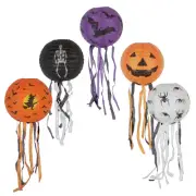 5 Pcs Spooky Birthday Decorations Halloween Lamps Paper Lantern