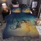 Handsome dinosaur 3D Print Duvet Quilt Doona Covers Pillow Case Bedding Sets
