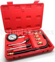 9 Pc Spark Plug Cylinder Compression Tester Test Kit Professional Gas Engine NEW