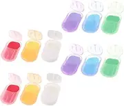 12 Boxes Sheets Portable Soap Mini Soap Portable Hand Soap Strips Soap Strips Travel Base Mini Toilet Paper for Travel Soap Paper Travel Hand Soap Travel Soap Dishes Dove Soap Pp