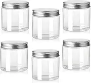 Goxfaca 6pcs 250ml Mini Fruit Jelly Cans Salad Jars Storage Jars with Wide Lid for Healthy Meal