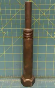 Brass Threaded Stepped Thermowell 3/4" NPT x x 1" FNPT 2.5" Insertion