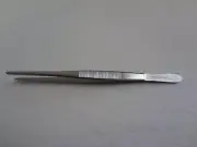 2 pcs Thumb Dressing Forceps 5.5" 1x2 Teeth German Stainless Steel CE Surgical