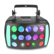 ALIEN DJ Disco Derby Beam 4IN1 Stage Light Red Green Laser Patterns Strobe Light