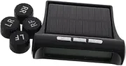 NOLITOY Solar-powered Kit Real-time Car Tire Pressure Monitor Wireless High Accuracy Display Easy to Install
