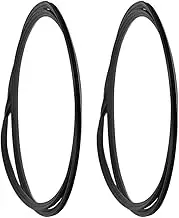 Healeved 2pcs Salon Chair Rubber Base Gasket Slip Stability Ring for Hairdressing Chairs Floor Protectors Easy Installation