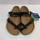 Birkenstock New with Box Mayari Black Birkibuc Vegan Narrow Width Select Size