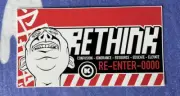 2000 Dave Kinsey RETHINK Sticker MINT