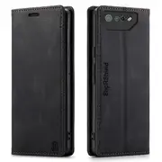 For ASUS Rog Phone 7 /7 Ultimate Case RFID Blocking Retro Flip Premium Leather Card Holder Wallet Cover – (Black)