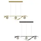 BAMDECOR Luxury Hand Blown Glass LED Pendant Light 100cm Adjustable 3 Color Dimm