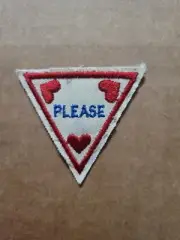 Girl Scouts Of America Brownie Try Its Retired "Manners" Triangle Badge