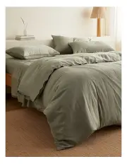 [Sheet Society] Kane Bamboo Quilt Cover Set in Sage