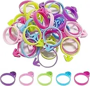 100 Pieces Icing Bag Ties Reusable Pastry Bag Ties Silicone Cake Decorating Bag Ties for Baking Cupcakes and Cookies