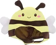 [Healvian] Bee Costume Hat Plush Design for Cartoon Animal Hat for Halloween Parties Masquerades and Photo Props Comfortable Fluffy Accessory