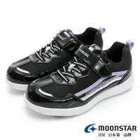 在飛比找momo購物網優惠-【MOONSTAR 月星】童鞋防水寬楦競速鞋(黑)