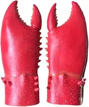 NOLITOY Claw Costume Gloves Giant Crab Claws Gloves Latex Crab Claws Gloves Costumes Prop Paw Gloves Latex Gloves Halloween Gloves Hands Gloves Scorpion Gloves Party Hands Clothing Animal