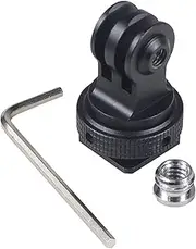 Tripod Screw to DSLR Camera Flash Cold Shoe Mount Adapter Compatible for GoPro 11/10/MAX/9/8/7/6/5/4/3+/3,DJI OSMO Action 2 3