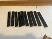 Lego Plate 2x12 Black 2445 New