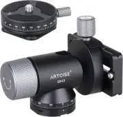 Monopod Gimbal Head, CNC All Metal Side Saddle Gimbal Tilt Head with Arca Swiss