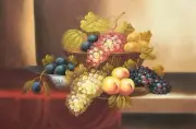 Still Life -Fruits -#7, 24x36 100% Hand painted Oil Painting on Canvas