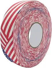 TOUISEDGI Hockey Tape, Baseball Bat Grip Tape, 2.5cmx25m Hockey Protective Tape Sport Safety Badminton Pole Pads Hockey Stick Tapes(Stars and Stripes)