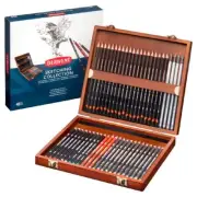 Derwent Sketching Pencils Wooden Box 48 Assorted R0700759
