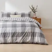 Asher Cotton Rich Reversible Quilt Cover Set - Single Bed