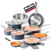 Mueller UltraClad COPPER 14 Piece Induction Cookware Set MC-14C