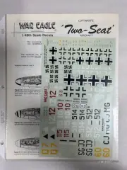NEW War Eagle Brand Luftwaffe 2 Seat Military Model Airplane 1/48 Decal (ARQ3)