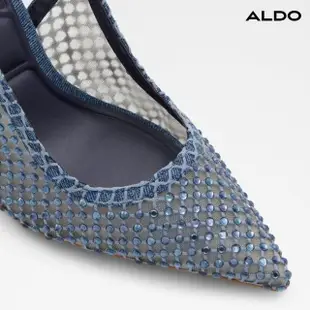 【ALDO】MARCIANA-耀眼水晶尖頭涼跟鞋-女鞋(藍色)