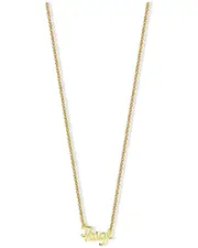 Argento Vivo 18K Over Silver Paige Script Necklace